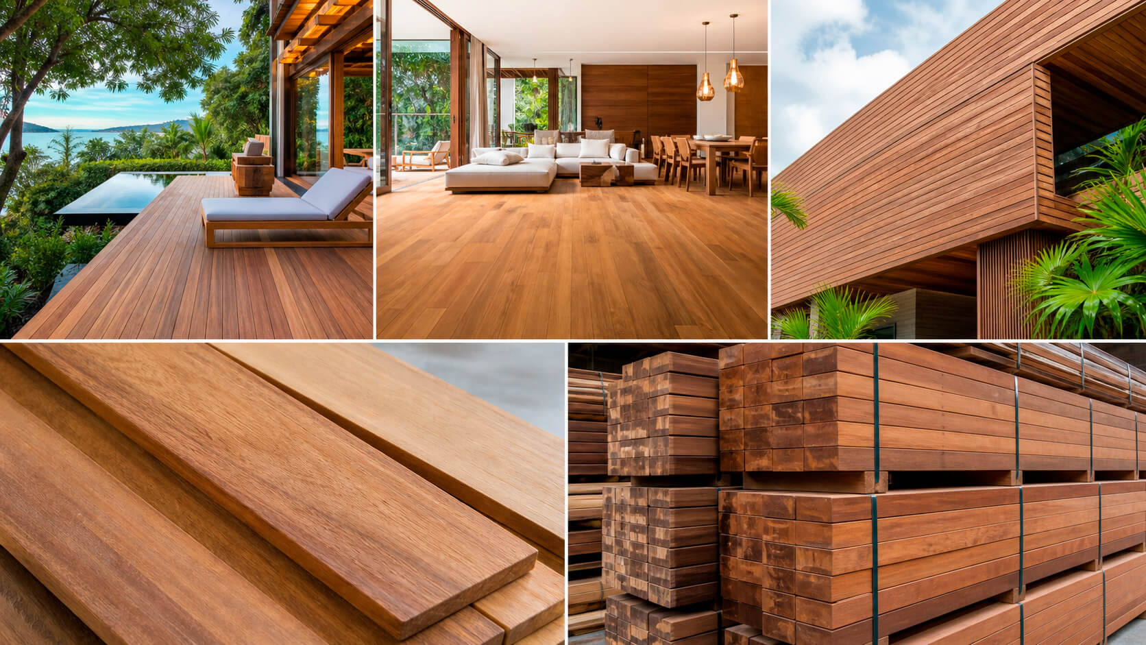 Aplicaciones de madera tropical en arquitectura y construcción
